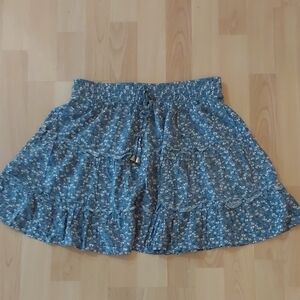 Floral Blue Skirt